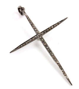 Pave Diamond Cross Pendant -- DPL-2240 - Beadspoint