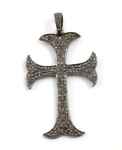 Pave Diamond  Cross Pendant --DP-1177 - Beadspoint