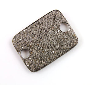 Pave Diamond Rectangle Connector -- DCH/PDT/365 - Beadspoint