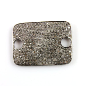 Pave Diamond Rectangle Connector -- DCH/PDT/365 - Beadspoint