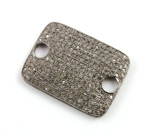 Pave Diamond Rectangle Connector -- DCH/PDT/365 - Beadspoint