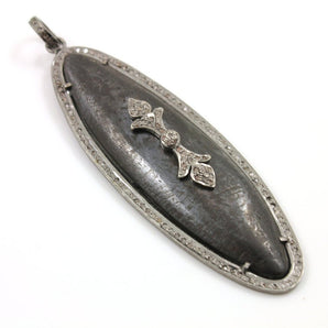 Pave Diamond Tear Drop  Pendant --DP-1174 - Beadspoint