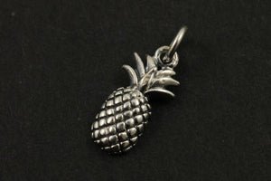 Sterling Silver Pineapple Charm -- SS/CH4/CR100 - Beadspoint