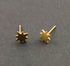 24K Gold Vermeil Over Sterling Silver Starburst Earrings -- VM-EAS-003