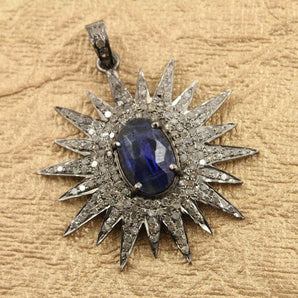 Pave Diamond Kynite Star Pendant -- DP-1150 - Beadspoint