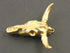 Gold Vermeil Over Sterling Silver Bull Face Charm -- BULL-001