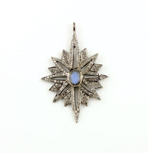 Pave Diamond Star Pendant -- DPL-2190 - Beadspoint