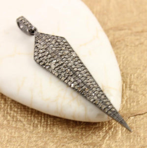 Pave Diamond Arrowhead Pendant -- DP-0633 - Beadspoint