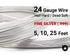 24 Gauge Fine Silver Round Half Hard or Dead Soft Wire