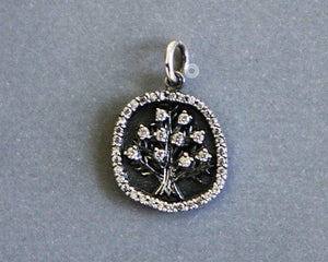 Sterling Silver Artisan Tree of Life Charm -- SS/CH4/CR146 - Beadspoint