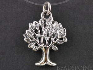 Sterling Silver Tree Charm -- SS/CH4/CR35 - Beadspoint