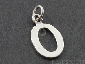 Sterling Silver Initial "O" Initial Charm -- SS/2032/O - Beadspoint