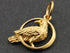 24K Gold Vermeil Over Sterling Silver Pigeon on the Moon Charm -- VM/CH6/CR33